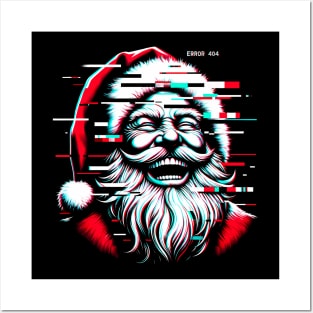 Glitchmas Santa Claus Vintage 19th Edition Shirt Posters and Art